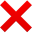❌